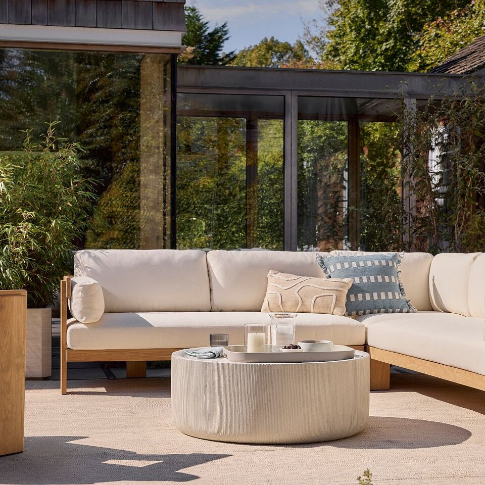 Kos Indoor/Outdoor Concrete Drink Table (25 cm) | West Elm Australia